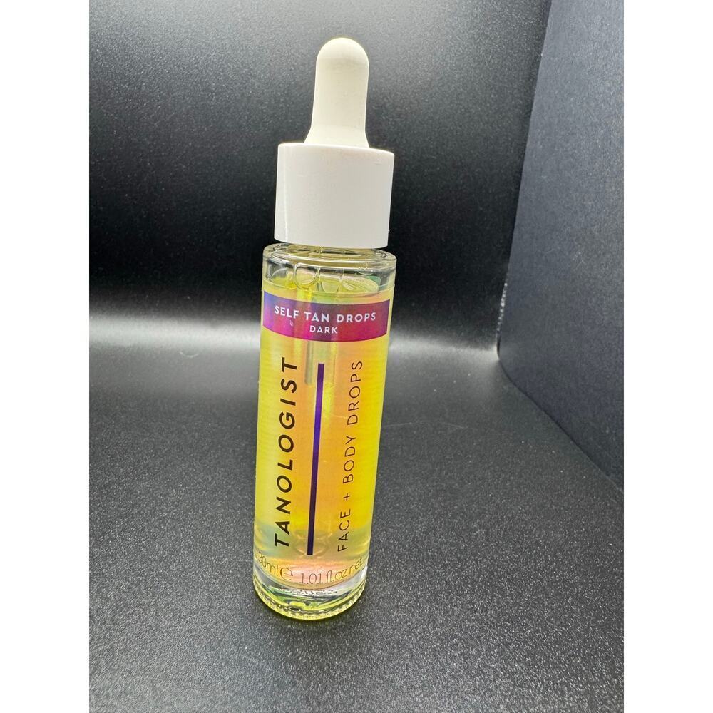 Tanologist Self Tan Drops- Dark- New NO box- full size 1.01 oz